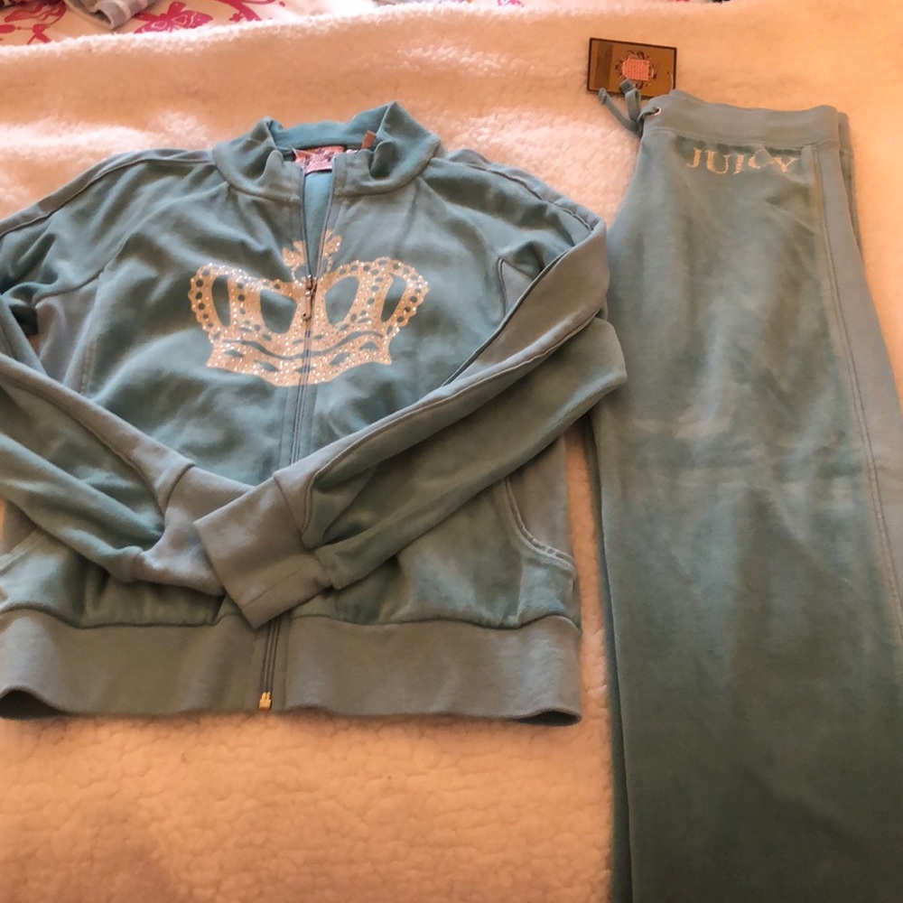Juicy couture girls kids tracksuit rhinestone 8